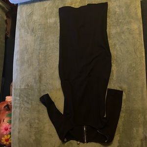 Black midi dress